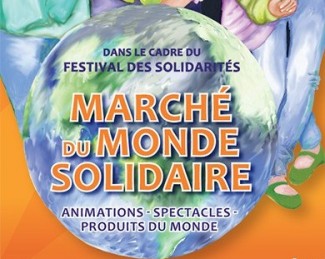 marché du monde solidaire - illustration